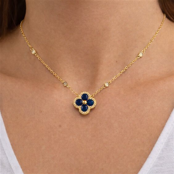 Collar Ultima Edizione Mujer in Plata CAO4492 BLU - CAO4492 BLU